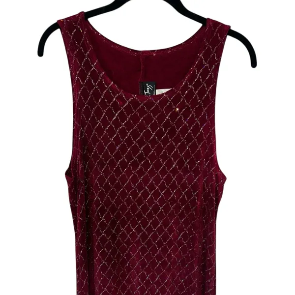 Vintage All That Jazz Glittery Maxi Dress Liquid Knit Whimsygoth Evening Party - Image 3