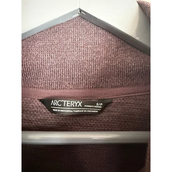Arcteryx Laina Sweater Womens S Purple Funnel Neck Knit Pullover Top - Image 8