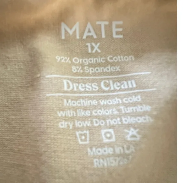 MATE the Label Organic Comfort Crop Tank size 1X - Image 3