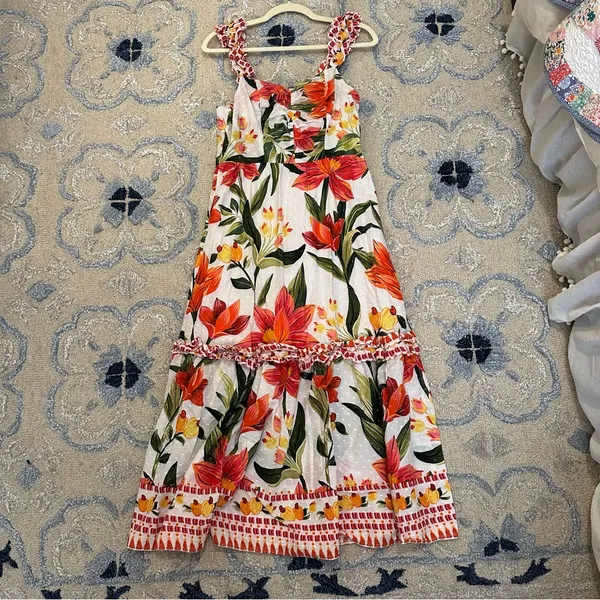 Farm Rio Cashew Garden Midi Dress - Image 2