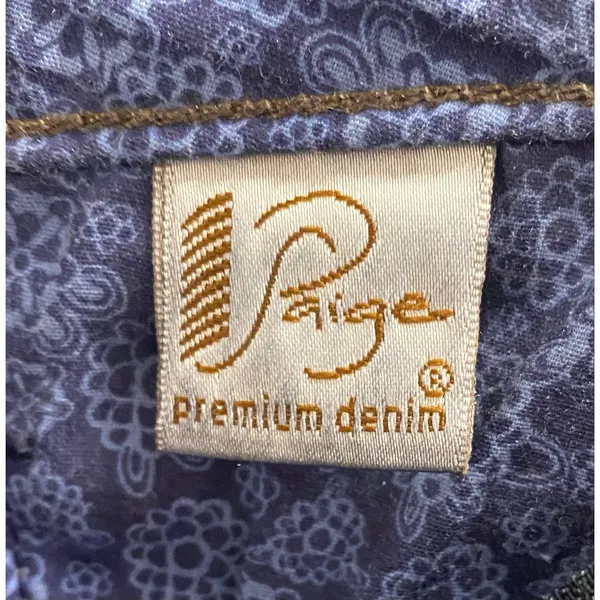 Paige Lou Lou Jeans Size 30 Low Rise Dark Wash Flare Y2K Stretch Denim - Image 11