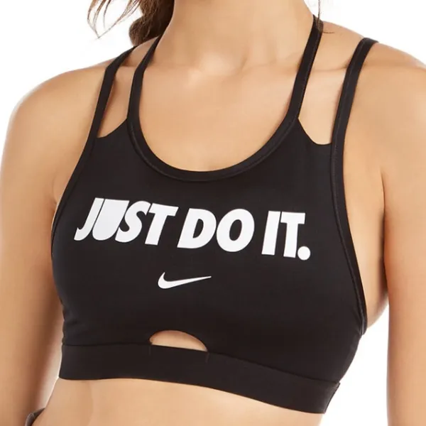 Nike Dri-FIT Just Do It Mid-Impact Sports Bra Sz S - Image 2