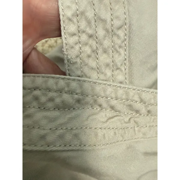 Abercrombie & Fitch Women Khaki Lyocell Wrap Jumpsuit Small Sleeveless Pockets - Image 8