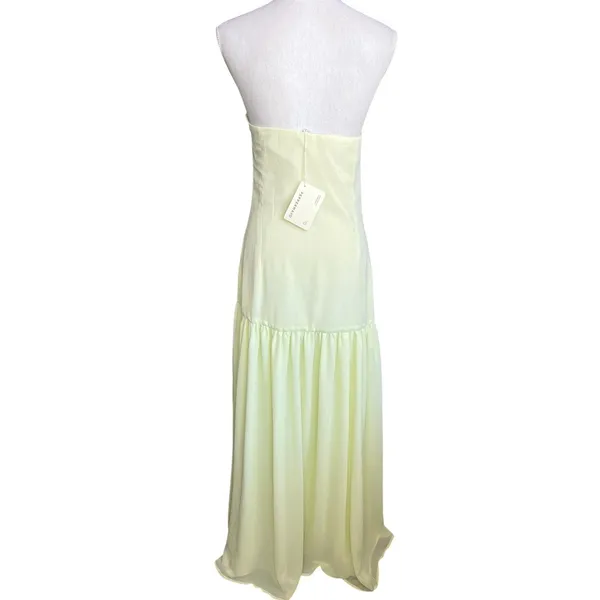 Peppermayo yellow Eden strapless maxi dress drop waist new with tag size 8 - Image 6