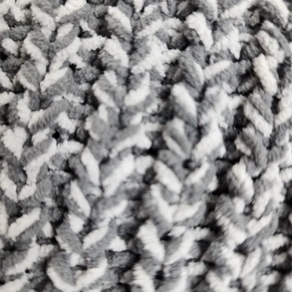 American Eagle Grey Chunky Cable Knit Cropped Sweater - Size S (Oversized Fit) - Image 5
