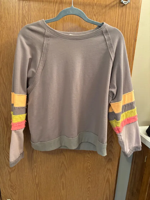 Color block sweatshirt Purple Size L - Image 2
