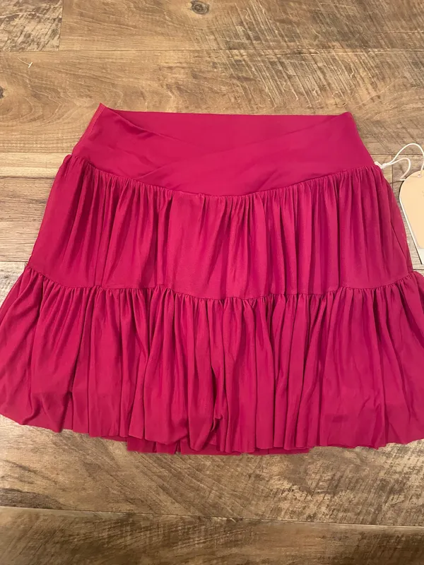 NWT! Blogilates Target X Popflex Viral Taylor Swift Ballerina Skort Burgundy Size Large - Image 6
