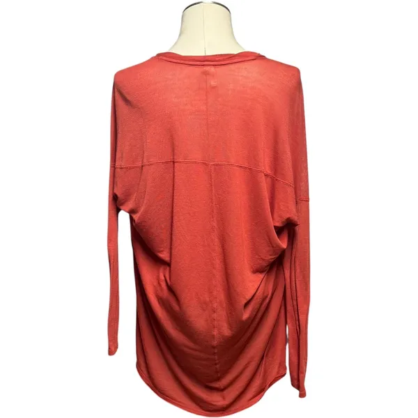 We The Free Free People Never Give Up Top Rust Red Orange XS/S - Image 4