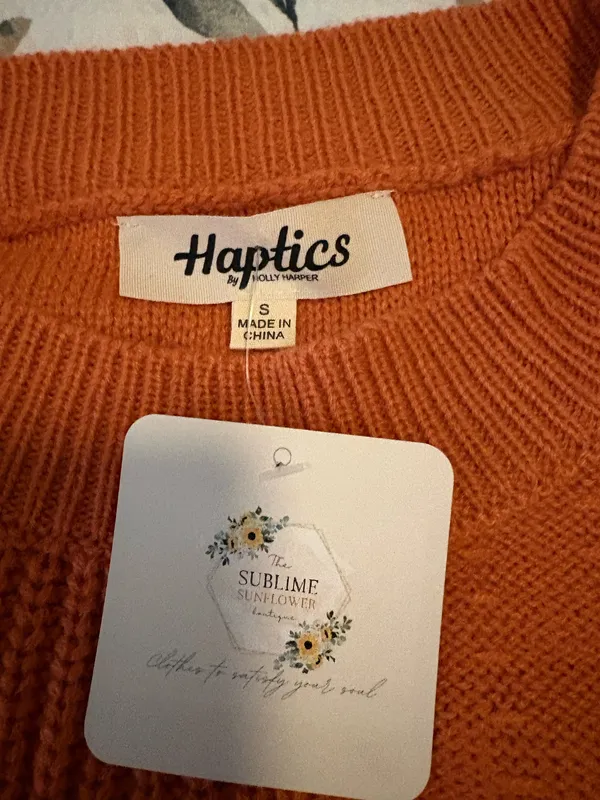 Rust color sweater Orange - Image 2