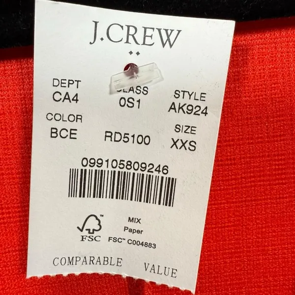 NWT J. Crew Women's Textured Knit Wrap Mini Dress Size XXS‎ Casual Vacation - Image 6