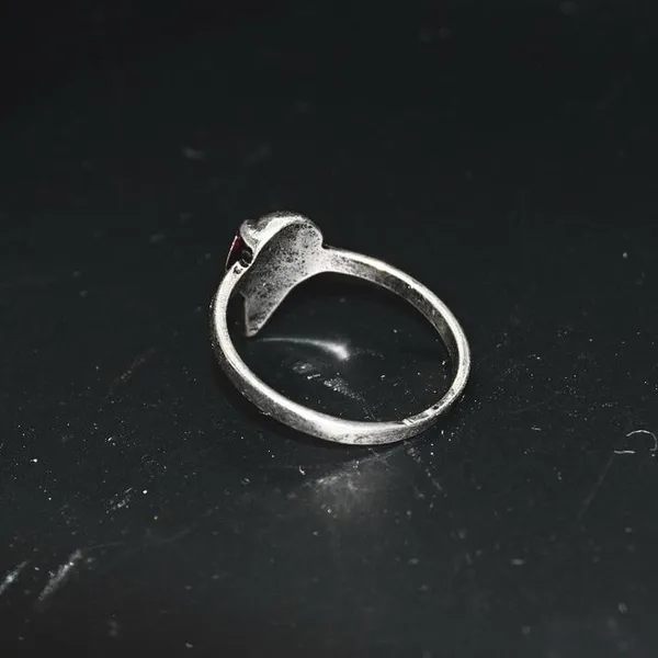 Gothic Raven Head Ring Silver - Image 4