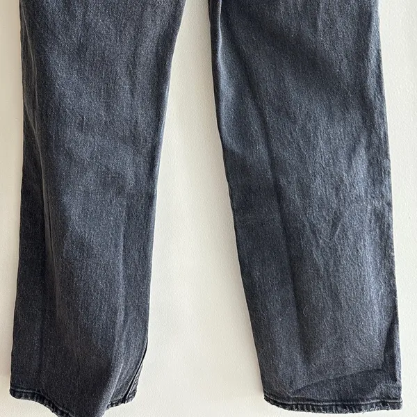 Abercrombie & Fitch The ‘90s Straight Ultra High Rise Black Jeans, 28/6 Short - Image 16