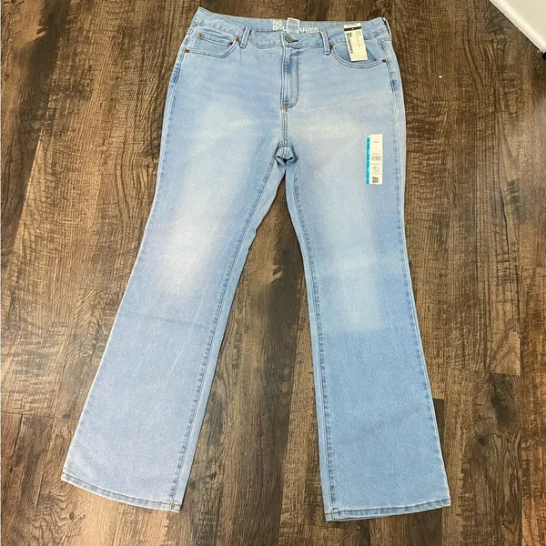 NOBO Jeans Womens Mid Rise Relaxed Bootcut Denim Jean Pants 32” Inseam, NWT - Image 6