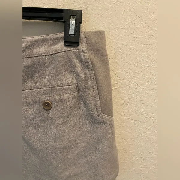 BCBGMaxAzria Grey Phillipa Suede Shorts - Image 5