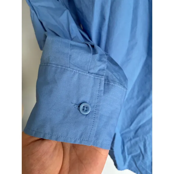 Cotton On Button Up Top Blue Women's Classic - Image 3