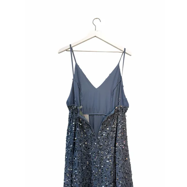NWT ASOS Sequin Maxi Dress Blue Women’s Size 6 - Image 11