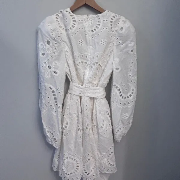 Avec Les Filles White Eyelet Jumpsuit size 10 New with tags - Image 11