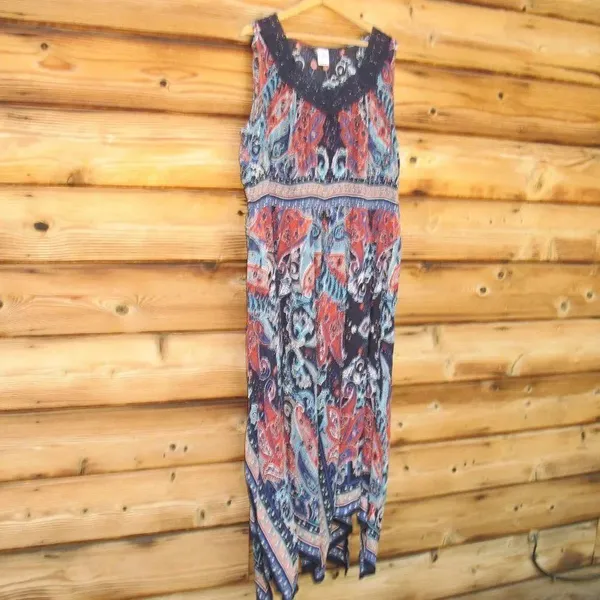 BILA Bohemian Print Maxi Dress - Image 3