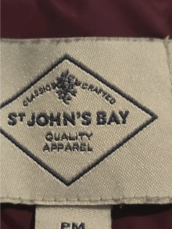 St. John's Bay Quilted Wine-Red Puffer Jacket - Image 7