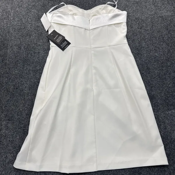 Aidan Mattox Strapless Tuxedo Dress Women's 2 Ivory White Formal BNWT - Image 6
