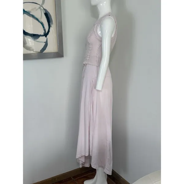 Anthropologie Daily Practice Forward Line Midi Tank Dress in Light Pink Size XXS - Image 3