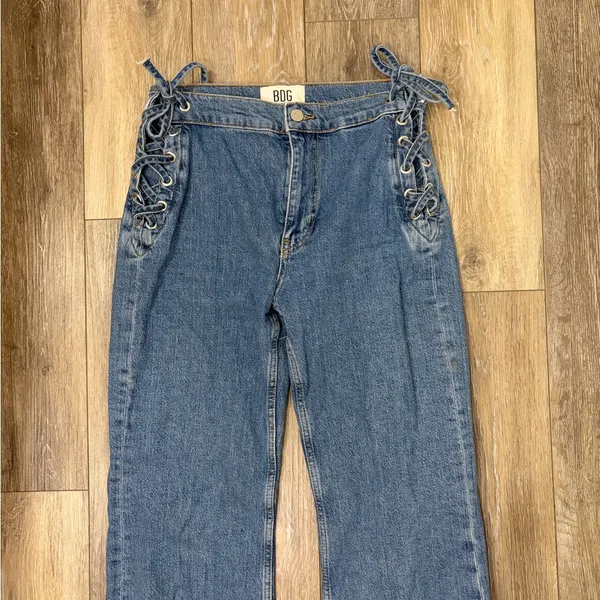 BDG Urban Outfitters Corset Tie-Waist Boot Leg Jeans Size 26 - Image 10