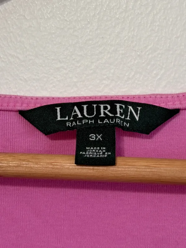 Ralph Lauren Pink T Shirt Women’s Size 3X Top - Image 3