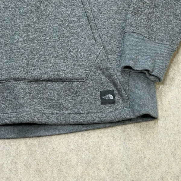 The North Face 1/4 Zip Hoodie Women M Gray Gorpcore Hiking Granola Girl Academia - Image 6