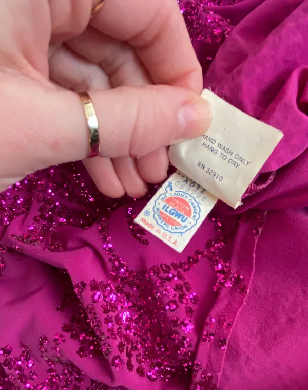 Vintage 90s Pink Sequins Maxi Skirt 🔥 - Image 4