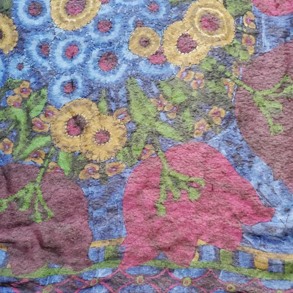 Kenzo Handkerchief Scarf Floral Women Large Semi Sheer Vintage Luxury Old Money - Image 4