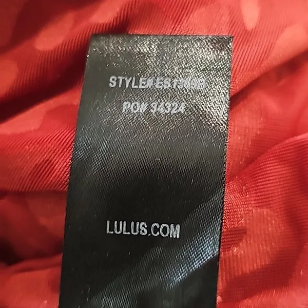 Lulu's -1722 Born To Be Wild Rust Red Leopard Print Velvet‎ Mesh Bodysuit Medium - Image 5