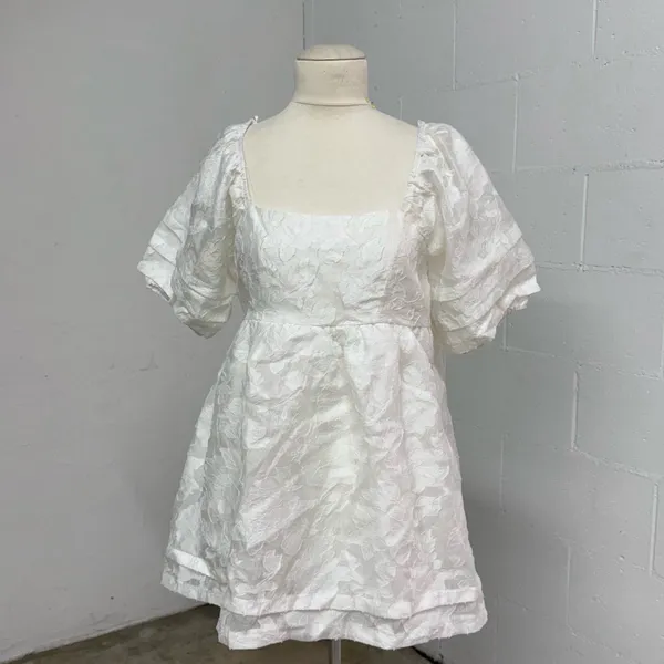 Princess Polly Baevely puff sleeve coquette cottagecore babydoll dress - Image 3