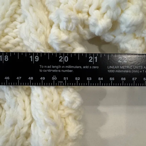 Chicwish Sweater Cream Hand Knit Cardigan Chunky Fisherman - Check Measurements - Image 10