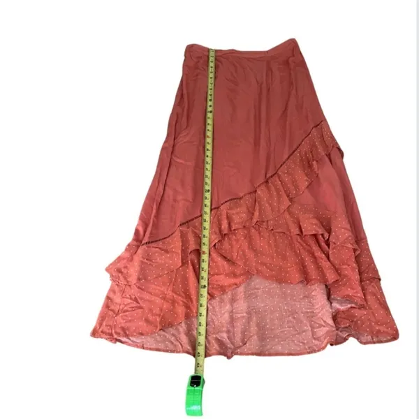 Love Fire Maxi Skirt Layered Fairy 90s Y2K High Low Size XL - Image 3