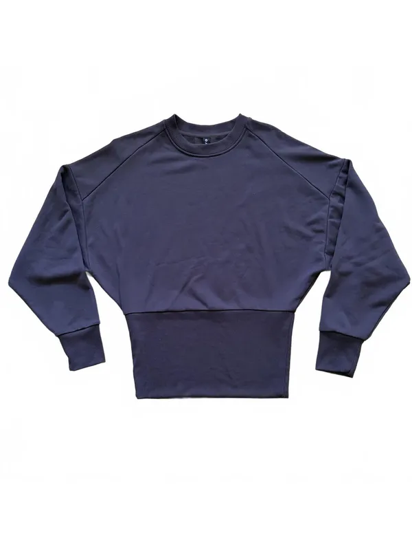 Athleta Potrero‎ Sweatshirt Shale Dolman Pullover Top Gray Women's Size Small - Image 3