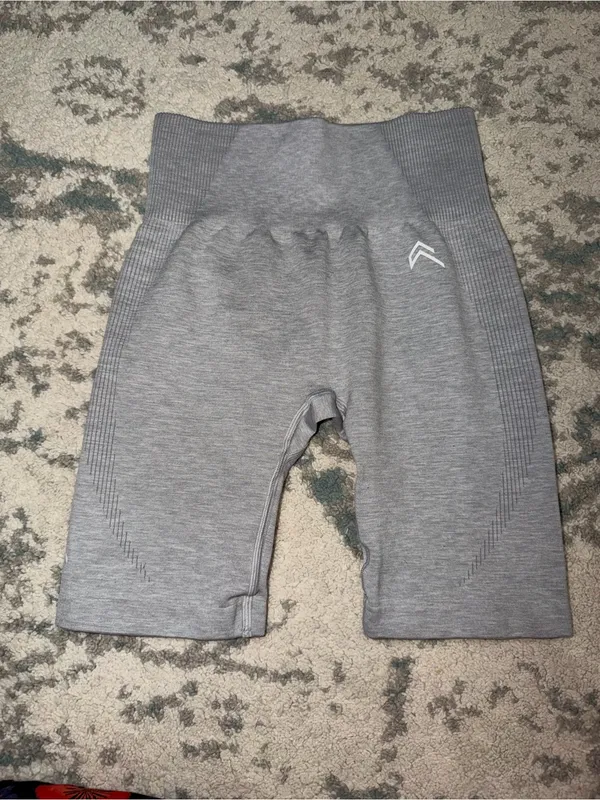 Oner Active Seamless High Waisted Biker Shorts Gray Small - Image 2