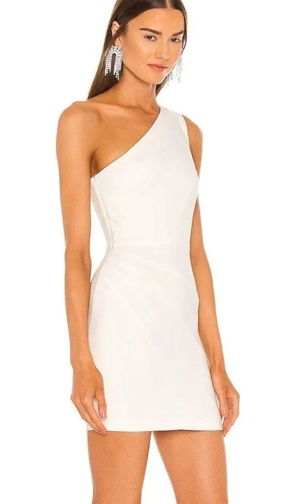 Michael Costello Ava Dress in Ivory - Image 2
