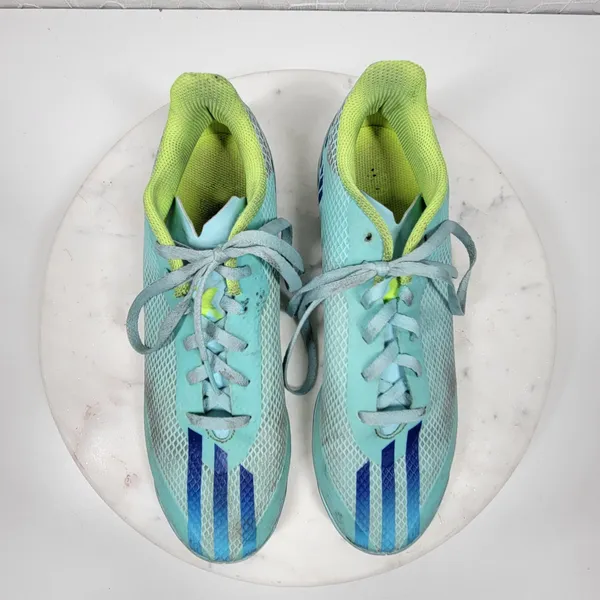 Adidas X Speedportal4 FxG Womens Indoor Soccer Football Cleats 8 Aqua Blue Laces - Image 6