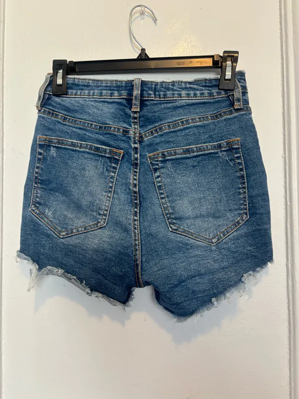 Free People We The Free CRVY Vintage High-Rise Shorts Size 25 - Image 3