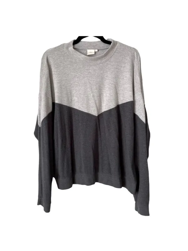 White Crow Mock Neck Sweater Small Color Block - Image 2
