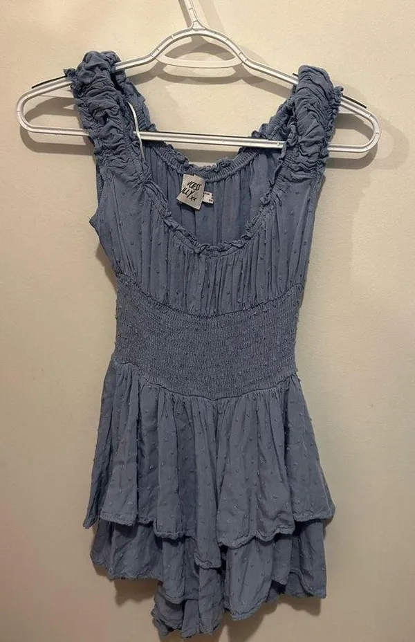 princess polly romper blue size small - Image 2