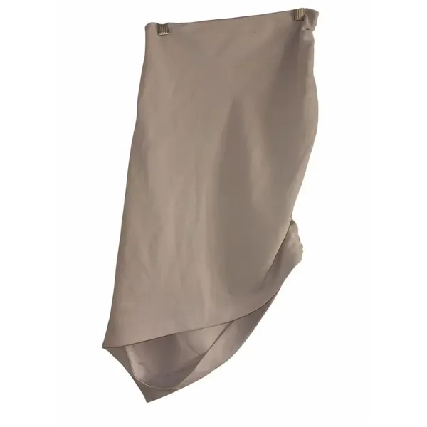 ✨IRO Luncie Asymmetric Ruched Crepe Mini Sz 34/2 Skirt In Cream✨ - Image 5