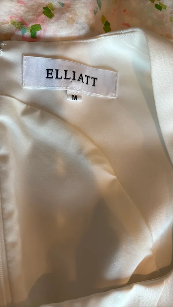 Elliatt Amelie Square Neck Duchesse Satin Cocktail Mini Dress - Image 6