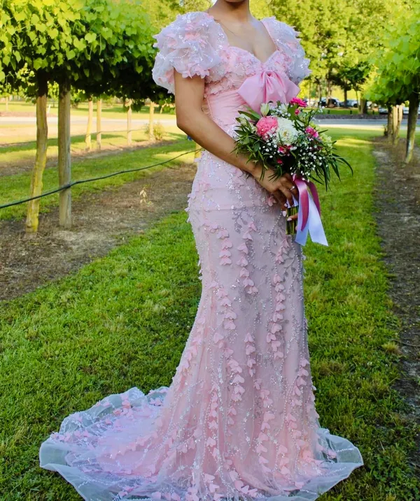 Prom Sherri Hill Dress Pink - Image 3