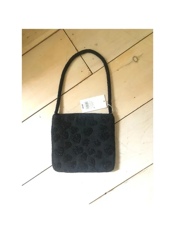 A New Day NWT Beaded Heart Flat Shoulder Bag - Image 3