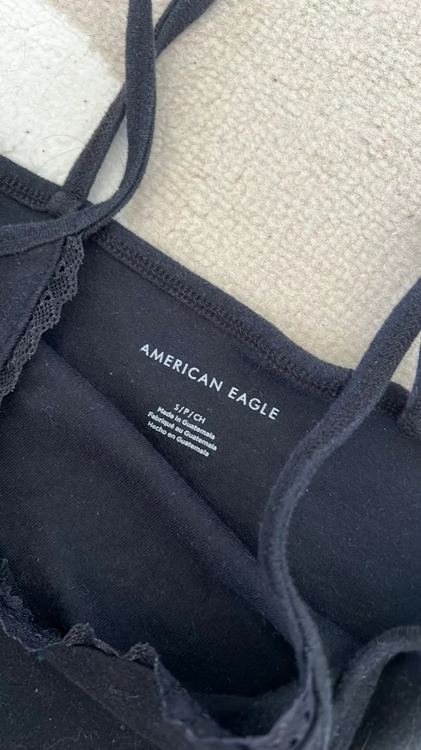 American Eagle cropped lace tank - Image 3