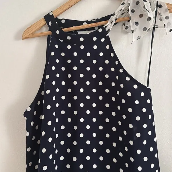 ZARA Halted polka dot Dress EUC - Image 3