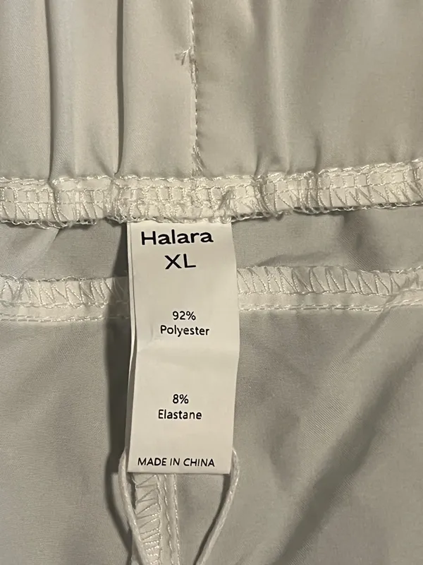Womens XL NWT Halara White Pleated Athletic Lounge Shorts- High Waisted - Image 5