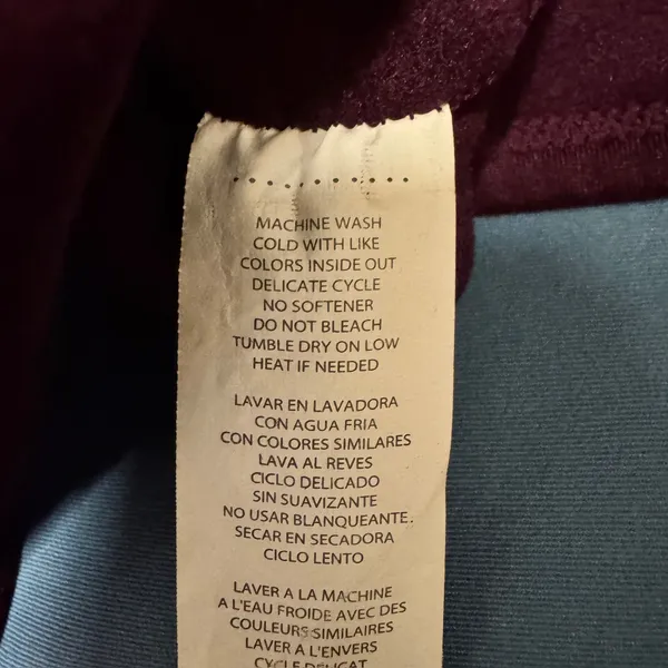 1962 | Fabletics Rose Burnout Full Zip Athletic Workout Jacket Purple Womens‎ M - Image 7