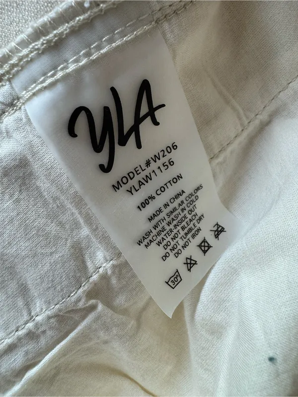 YoungLA Womens Metro Cargo Pockets Pants Womens Beige Khaki Small NEW NWT - Image 6